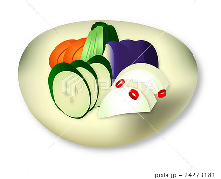 野沢菜のイラスト素材