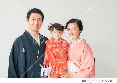 髪置きの儀の写真素材