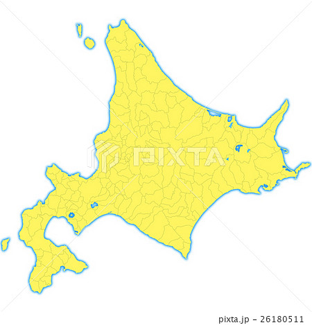 北海道地図のイラスト素材集 Pixta ピクスタ