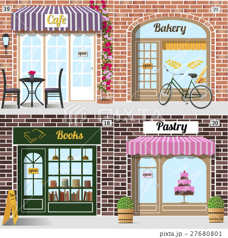 本屋さんのイラスト素材