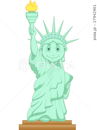 自由の女神 イラスト 象徴 アメリカのイラスト素材
