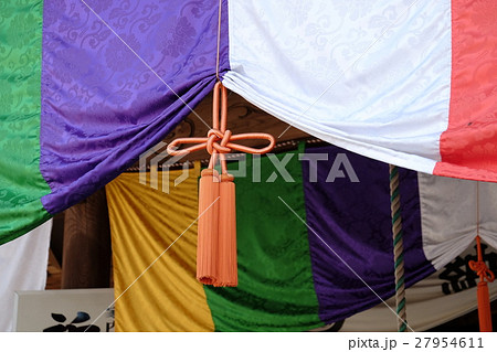 五色布 神社 五色幕の写真素材 - PIXTA