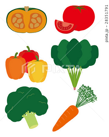 ほうれんそう 食材 緑黄色野菜 野菜のイラスト素材