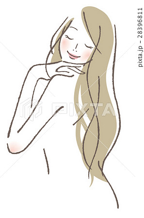 うっとり かわいいのイラスト素材