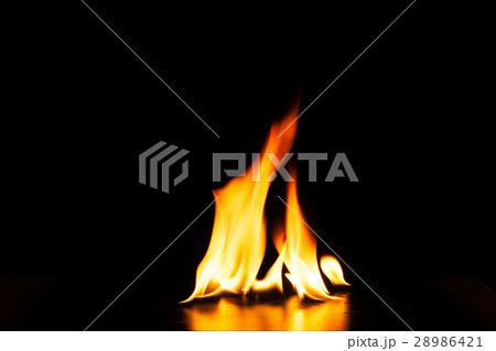 焚き火 背景の写真素材