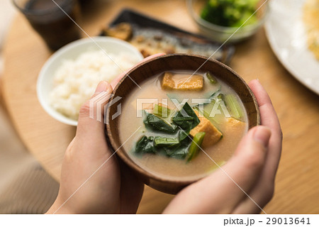 お味噌汁の写真素材