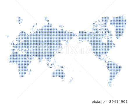 白抜き地図のイラスト素材