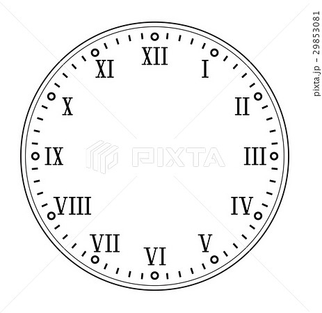 時計の文字盤 ローマ ベクタ ベクターのイラスト素材
