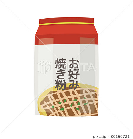 お好み焼き粉のイラスト素材