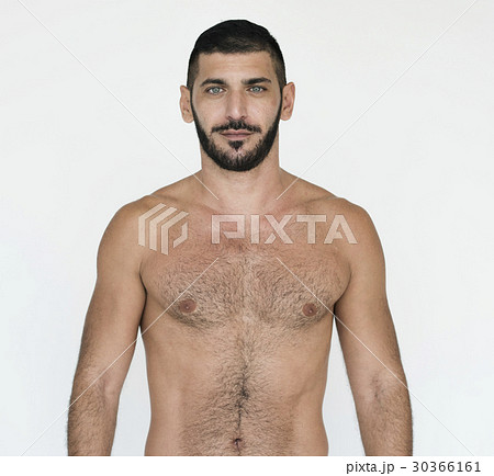 裸 モデル 男性 男の人の写真素材