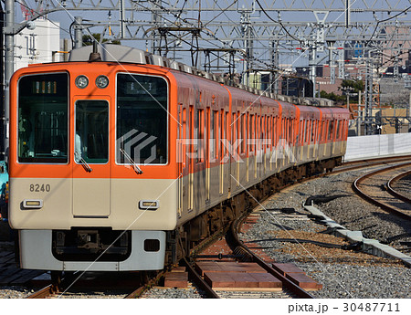 阪神電車の写真素材