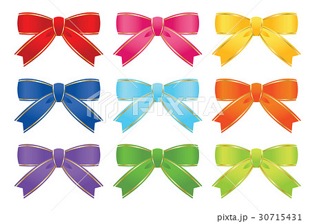 リボン結びのイラスト素材
