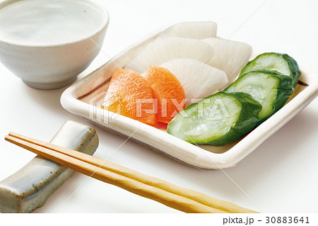 おしんこ 漬物 おつまみ 居酒屋の写真素材