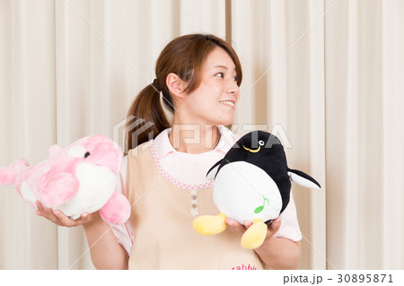 イルカぬいぐるみの写真素材