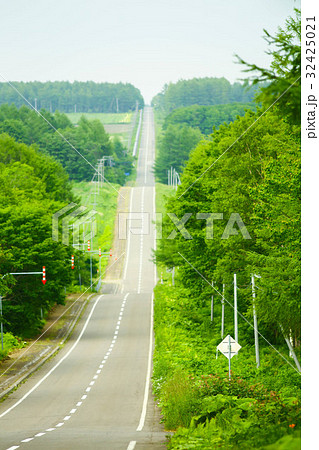 ミルクロード 北海道の写真素材