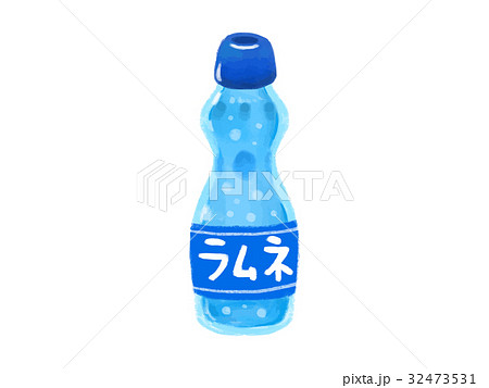 ジュース 飲み物 ラムネ 清涼飲料水のイラスト素材