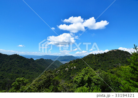 弥山原始林の写真素材