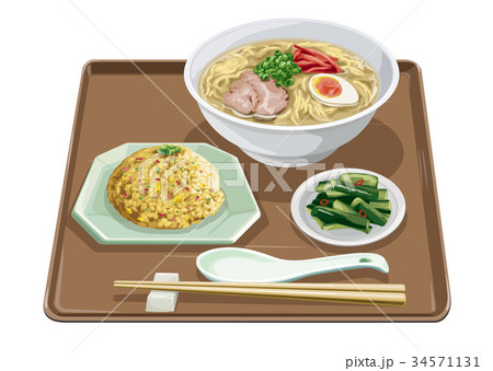 ラーメン リアルイラストのイラスト素材