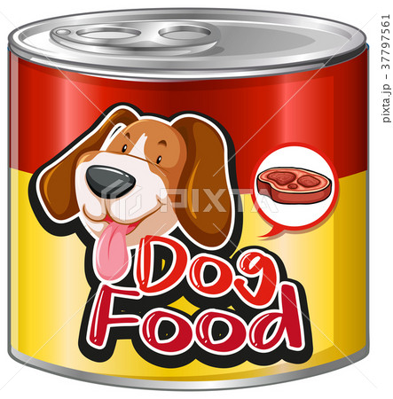 ドッグフードのイラスト素材