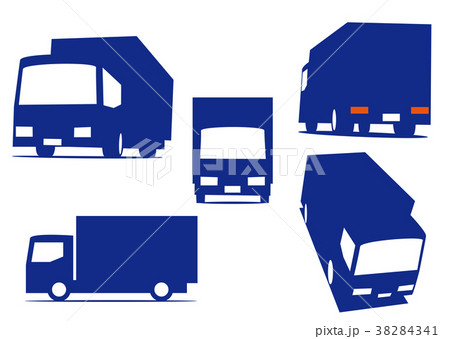 トラック 配送 配達 宅配のイラスト素材