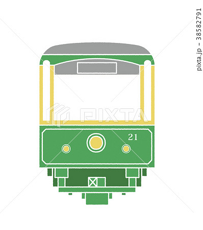 江ノ電 形 江ノ島電鉄形 電車のイラスト素材