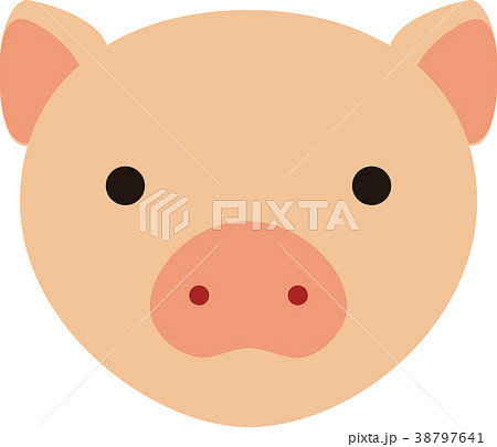 ベクター コブタ こぶた 子豚のイラスト素材