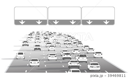 渋滞 高速道路 ラッシュ 交通のイラスト素材