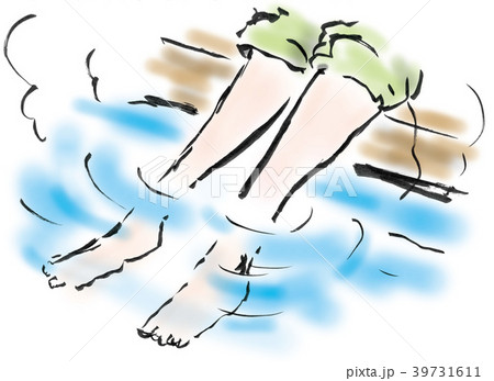 足浴のイラスト素材