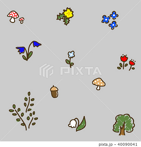 オオイヌノフグリの花のイラスト素材 - PIXTA