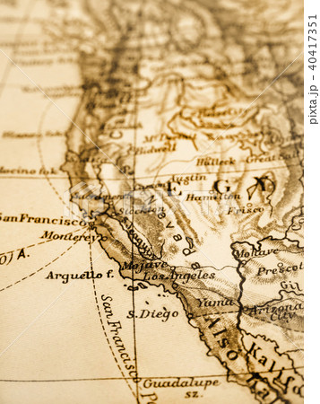 ロサンゼルス 地図の写真素材