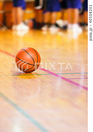 ミニバスケットボールの写真素材