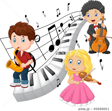 クラリネット かわいいのイラスト素材