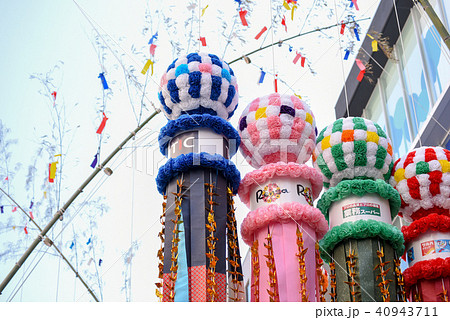 仙台七夕祭りの写真素材