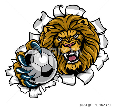 動物 漫画 ライオン 吠えるのイラスト素材