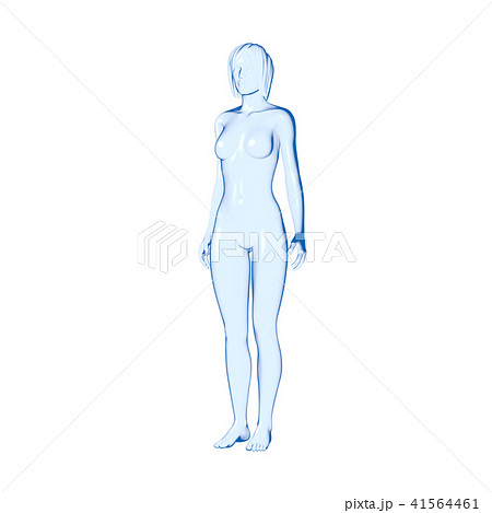 女性 胸 体型 3dの写真素材