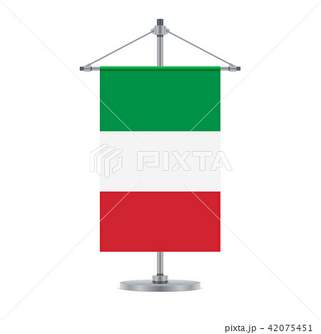 イタリア イタリア国旗 国旗 旗のイラスト素材