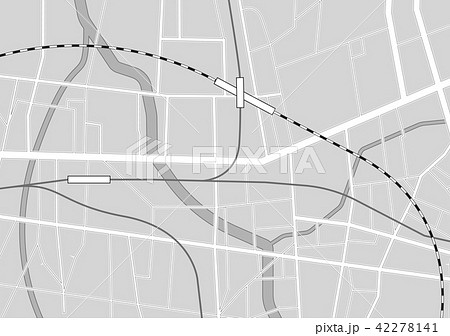 架空地図のイラスト素材