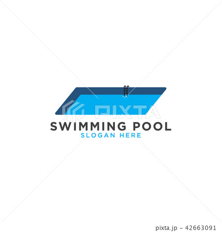 ロゴ スイミング 水泳 アイコンのイラスト素材 Pixta