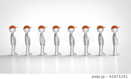 子供 整列 並ぶ 小学生のイラスト素材 Pixta