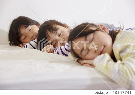 お泊まり会 かわいいの写真素材