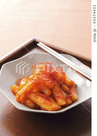 トッポッキ トッポギ コリアン 韓国料理の写真素材