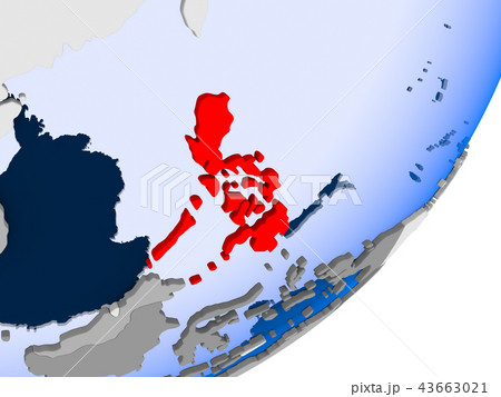 フィリピンの地図のイラスト素材