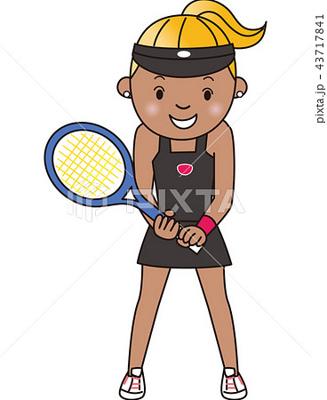女子テニスのイラスト素材集 Pixta ピクスタ