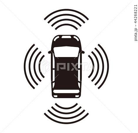 ミリ波レーダのイラスト素材