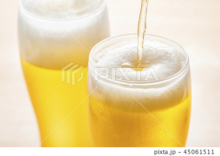 生ビールの写真素材