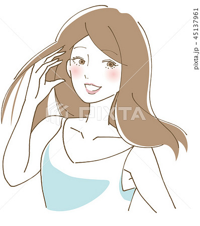 ふんわりヘアのイラスト素材