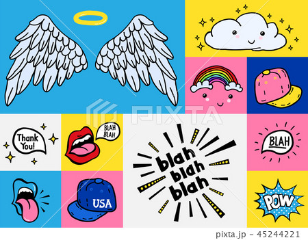 ポップアート かわいいの写真素材