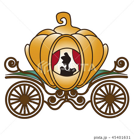 イラスト シンデレラ かぼちゃの馬車 馬車のイラスト素材