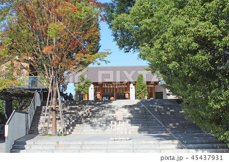 赤城神社 神楽坂 新宿区 パワースポットの写真素材