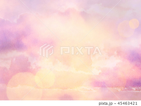 ゆめかわ 背景 ピンク 水玉のイラスト素材 Pixta